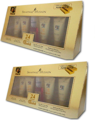 

Shahnaz Hussain 24 Carat Gold Facial Kit Set Of 2 80 g(Set of 2)