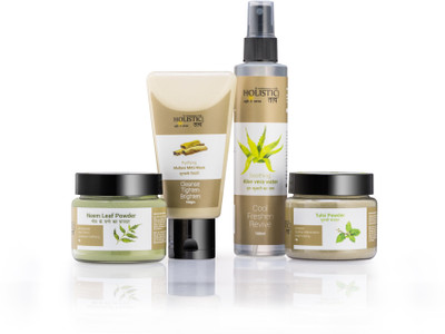 

Holistic Tatv Skin Clear Essential Kit for oilyâacne blemish-prone skin 280 ml(Set of 4)
