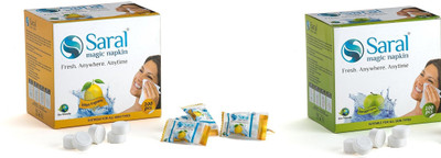 

Saral Magic Tablet Napkin - Green Apple Fragrance (100 Pieces) and Lemon Fragrance (100 Pieces)(Pack of 200)