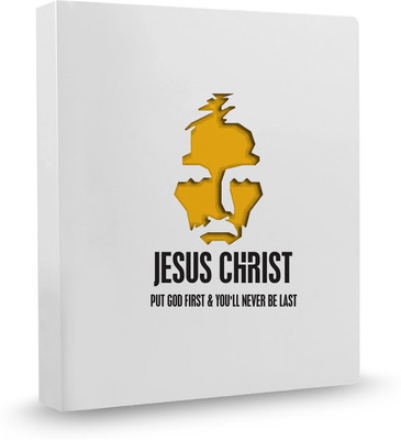 

100yellow Jesus christ PVC Plastic, Ring Binder(Set Of 1, Multicolor)