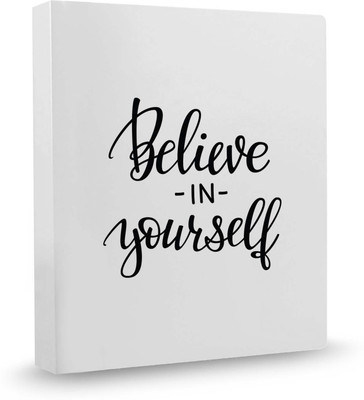 

100yellow Believe in Yourself PVC Plastic, Ring Binder(Set Of 1, Multicolor)