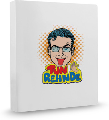 

100yellow Tu Rehnde Funny PVC Plastic, Ring Binder(Set Of 1, Multicolor)