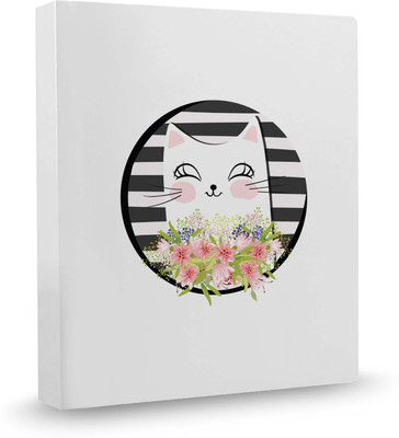

100yellow Kitty PVC Plastic, Ring Binder(Set Of 1, Multicolor)