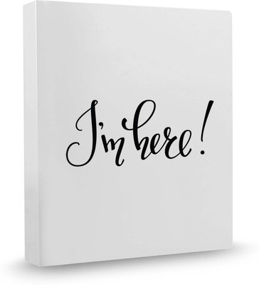 100yellow I�m Here PVC Plastic, Ring Binder(Set Of 1, Multicolor)