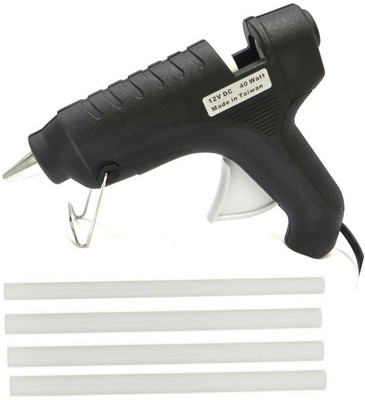 FADMAN ITEK BLACK 40W 40 WATT HOT MELT GUN WITH FREE 4 GLUE STICKS Standard Temperature Corded Glue Gun(11 mm)