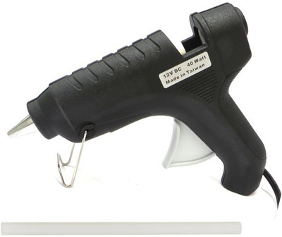 FADMAN ITEK BLACK 40W 40 WATT HOT MELT GUN WITH FREE 1 GLUE STICKS Standard Temperature Corded Glue Gun(11 mm)