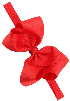 

Ziory Red Kids Big Bow Hair Accessories Kids Elastic Hair Band Girls Headband Fashion Flower Headwear Head Band(Red)