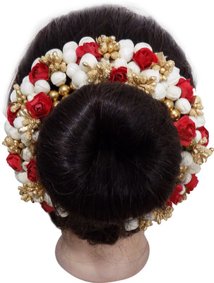 

Majik Juda Decoration Flower Accessories For Wedding, Hair Gajra Flowers Artificial Bun(Multicolor)