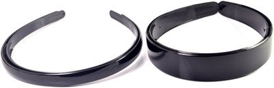

Evolution Evogirl Black Plastic Combo Of 2 Hairbands For Girl Hair Band(Black)