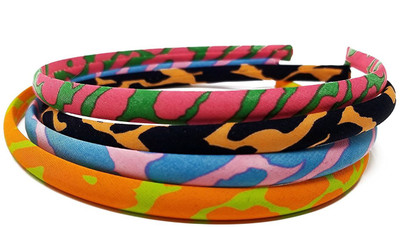 

Evolution Evogirl Hairband(Head Band) Soft Fabric Wrap Over plastic Multicolored Plastics (Pack of 4) for Women and Girls Hair Band(Multicolor)