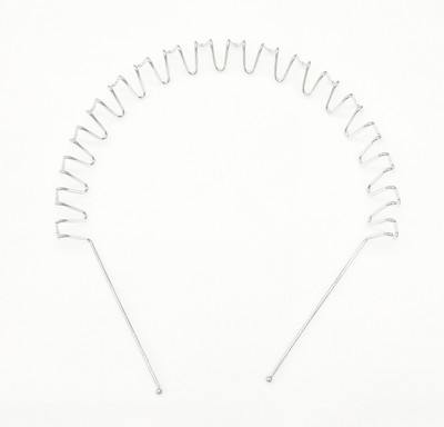 

Fairytale Zigzag Wave Silver Metal Man and Girls Unisex Hairband Head Band, Hair Band(Silver)