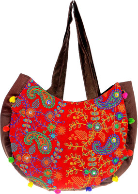 

Shop Frenzy Shoulder Bag(Red, Multicolor), Multicolor;red