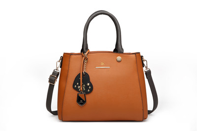 Diana Korr Hand-held Bag(Brown, Black), Black;brown