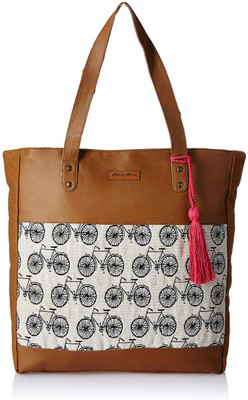 

Kanvas Katha Tote(Tan)