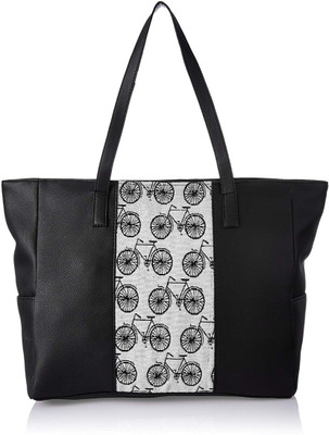 

Kanvas Katha Tote(Black)