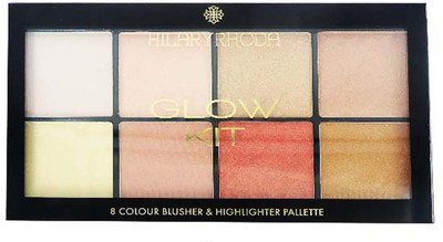 

Hilary Rhoda HR-440 Glow Kit 8 Color Blusher & Highlighter Palette 01 Highlighter(Multi-Color)