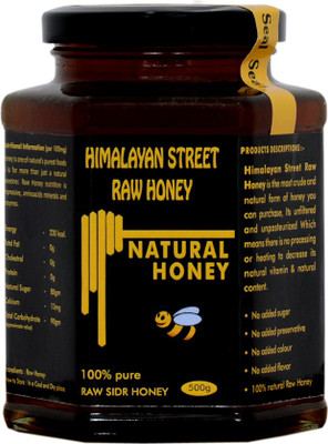 

himalayan street raw honey unprocessed and unfiltered 100% Pure Raw Sidr (Berry) Honey (500 gm x 2 Packs)(500 g, Pack of 2)