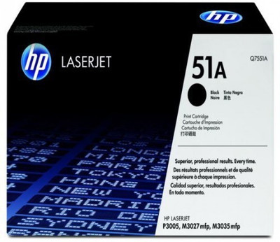 

HP 51A Black Original LaserJet Toner Cartridge (Q7551A) Single Color Ink Toner(Black)