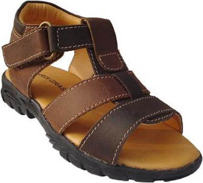 

Mardi Gras Boys & Girls Velcro Sports Sandals(Brown, Teak+brown