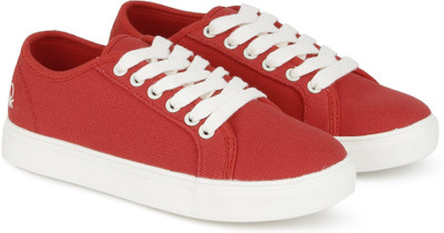 

United Colors of Benetton Girls Lace Sneakers(Red, 901