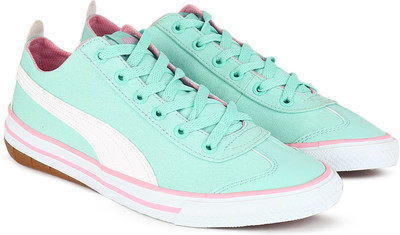 

Puma Boys & Girls Lace Sneakers(Light Green, Aruba blue-prism pink-puma whi