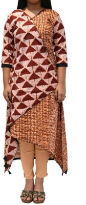 AISHSRI Women Printed Trail Cut Kurta(Multicolor)