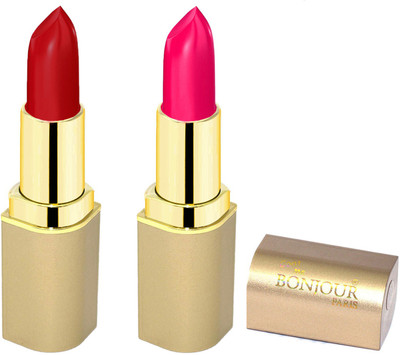 

Bonjour Paris Creamy matte lipstick H4(pink, dark red, 8 g)