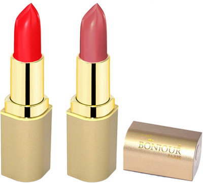 

Bonjour Paris Creamy Matte Lipsticks E11(nude, red, 8 g)