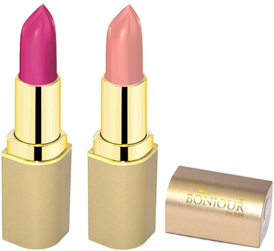 

Bonjour Paris Creamy Matte Lipsticks D2(nude, dark pink, 8 g)