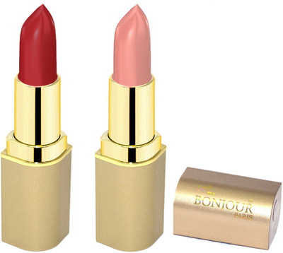 

Bonjour Paris Creamy Matte Lipsticks D7(nude, dark red, 8 g)