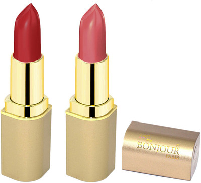 

Bonjour Paris Creamy Matte Lipsticks E6(nude, dark red, 8 g)