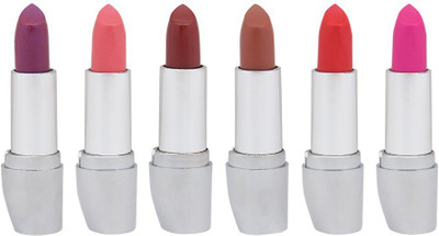 

NutriGlow "Nutriglow, Set of 6 premium lipsticks,(Purple, Peachy pink, 0.15 g)