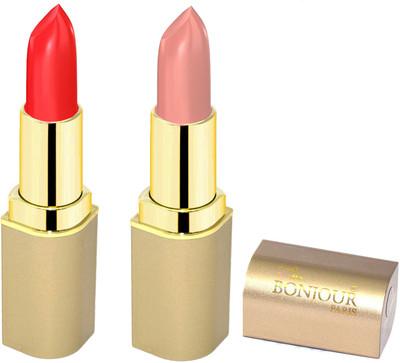 

Bonjour Paris Creamy Matte Lipsticks D9(nude, red, 8 g)