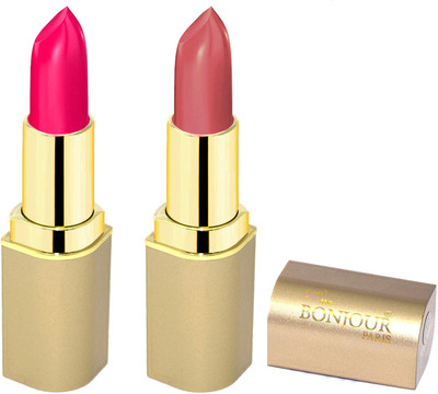 

Bonjour Paris Creamy Matte Lipsticks E3(nude, pink, 8 g)