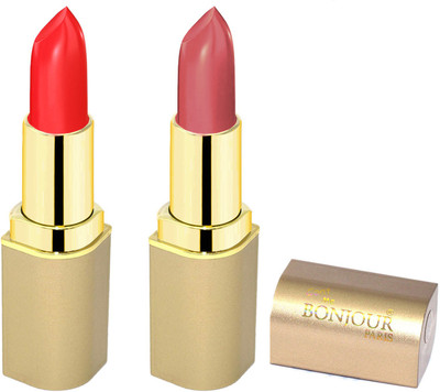 

Bonjour Paris Creamy Matte Lipsticks E8(nude, red, 8 g)