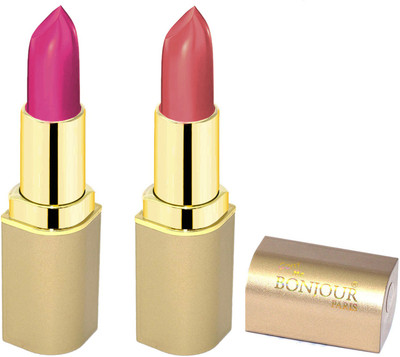 

Bonjour Paris Creamy Matte Lipsticks E1(nude, dark pink, 8 g)