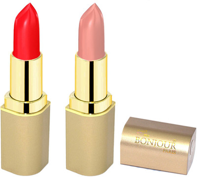 

Bonjour Paris Creamy Matte Lipsticks D12(nude, red, 8 g)