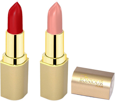 

Bonjour Paris Creamy Matte Lipsticks D8(nude, dark red, 8 g)