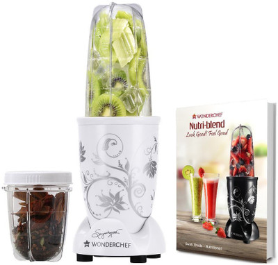 

Wonderchef Nutri-Blend 400 W Mixer Grinder(White, 2 Jars)
