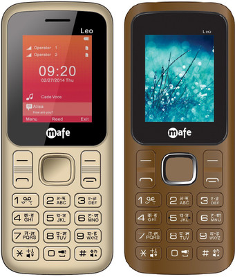 

Mafe Leo Combo of Two Mobiles(Gold&Black, Coffee&Black)