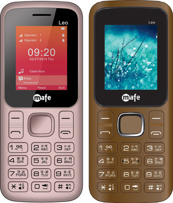 

Mafe Leo Combo of Two Mobiles(Rose Gold&Black, Coffee&Black)