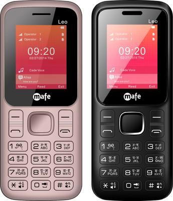 

Mafe Leo Combo of Two Mobiles(Rose Gold&Black, Black&Red)