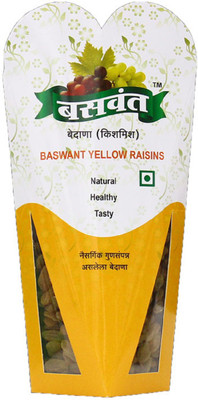 

Baswant Special Golden Yellow Raisins | Kishmish | Dry Grapes - 250 grams Raisins(250 g, Box)