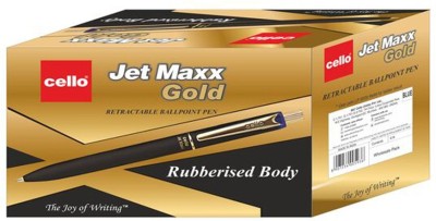 cello Jet Maxx Gold Blue Ball Pen(Pack of 6, Blue)