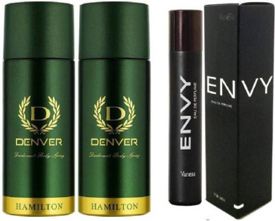 

PERFECTSTORE0333 DENVER HAMILTON 2 PCS AND ENVY FOR MAN Extrait De Parfum - 390 ml(For Men & Women)