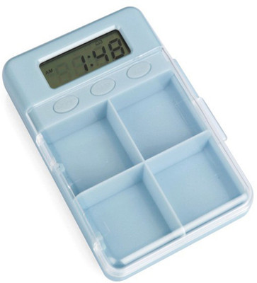 

Italish 7 Portable Medicine Pill Box Timer with Alarm Reminder for Traveling - Multi Color Pill Box(Multicolor)
