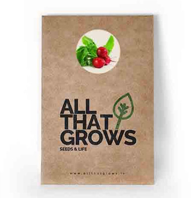AllThatGrows Radish Seeds, Red Round Radish Seeds, Mooli Seeds Pack Of 100 Seed(100 per packet)