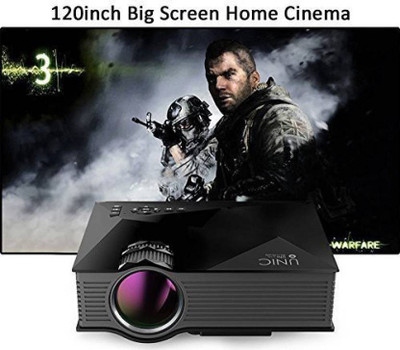

NP NAVEEN PLASTIC Full HD LED with WIFI Miracast DLNA Airplay 1200 lm LED Corded Mobiles Portable Projector 1200 lm LED Corded & Cordless Portable Projector(Black)