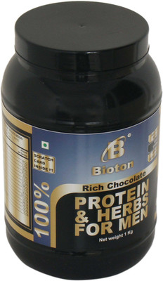 

Bioton 100 % Men Protein And Herbs Whey Protein(1 kg, Rich Chocolate)