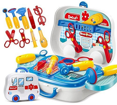 

Charnalia Latest Doctor Play Set with wheels, Pretend Play Set, Doctor Play Set for Kids, Premium Quality, Toys Great for Role Play